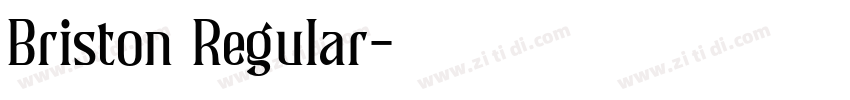Briston Regular字体转换